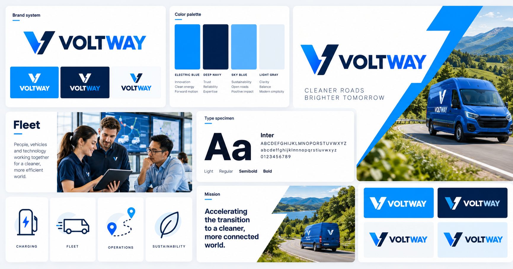 Voltway Identity concept visual