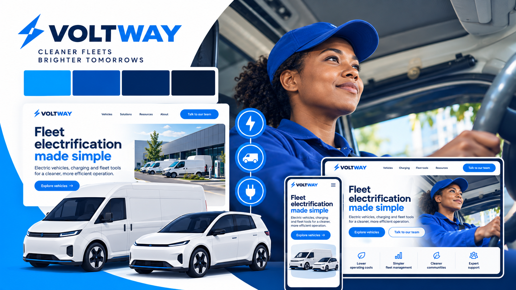 Voltway Website concept visual