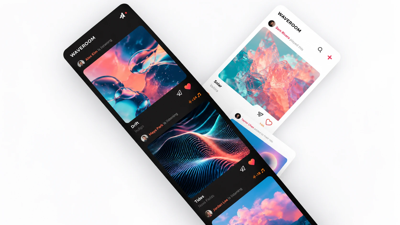 Waveroom Feeds concept visual
