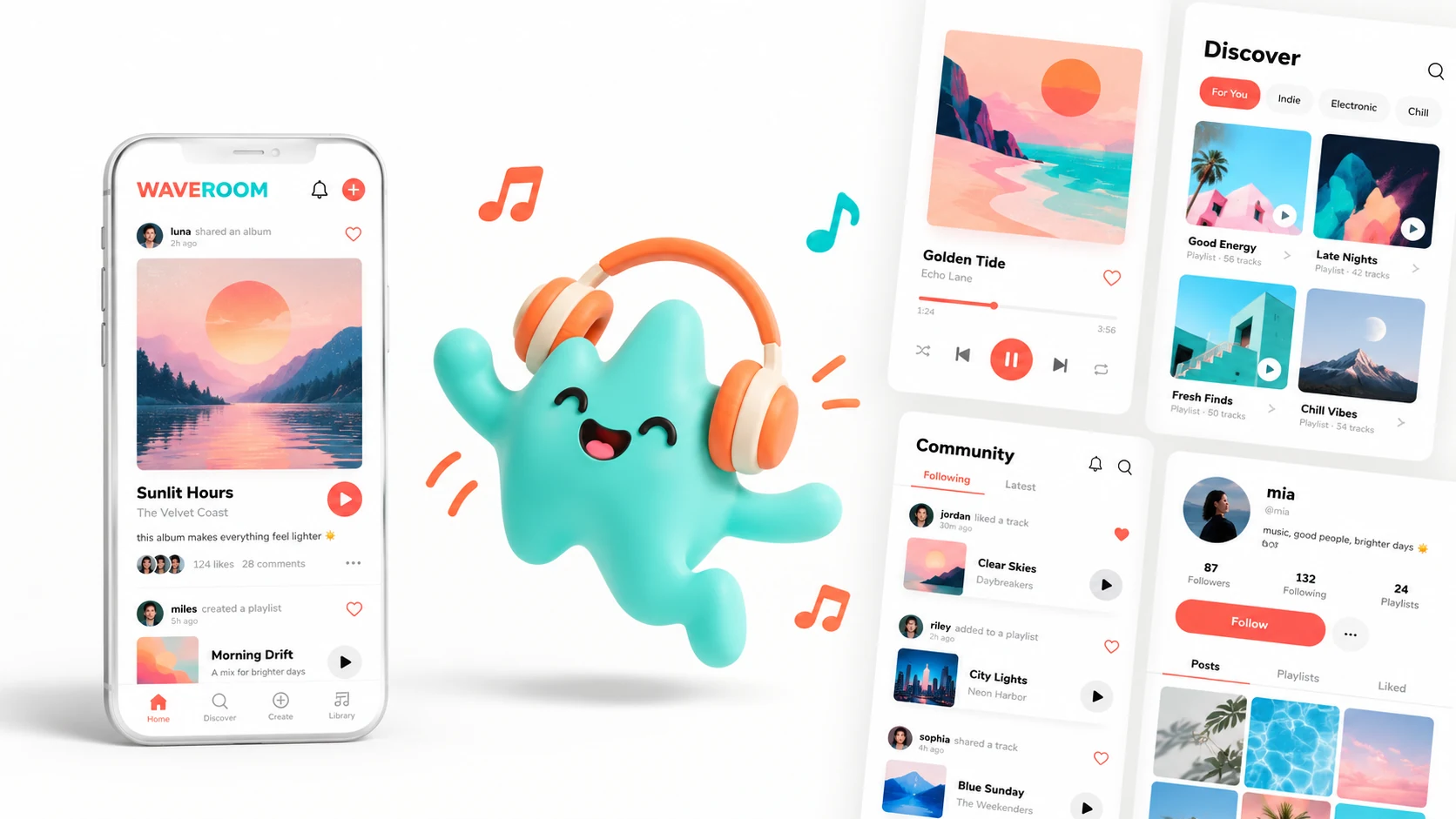 WAVEROOM — 社交音樂探索 App
